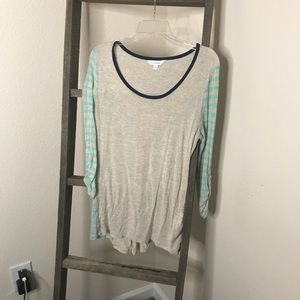 Charming Charlie 3/4 sleeve cotton shirt